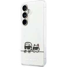 Karl Lagerfeld IML K&CH Peekaboo Logo Magnetic kryt Samsung Galaxy S26+ bílý