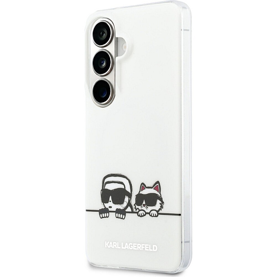 Karl Lagerfeld IML K&CH Peekaboo Logo Magnetic kryt Samsung Galaxy S26+ bílý