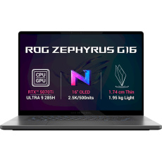 ASUS ROG Zephyrus G16 (GU605CR-NEBULA168X) RTX 5070 Ti šedý ASUS ROG Zephyrus G16 (GU605CR-NEBULA168X) RTX 5070 Ti šedý