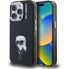 Karl Lagerfeld IML Aquarelle Karl kryt iPhone 15 Pro černý