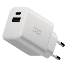 Native Union Fast GaN nabíječka (PD) 45W, USB-C/USB-A, bílá