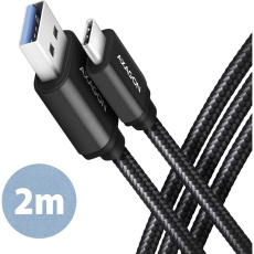 AXAGON kabel USB-C - USB-A černý