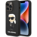 Karl Lagerfeld Liquid Silicone Ikonik NFT kryt iPhone 15 Pro Max černý
