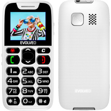 EVOLVEO EasyPhone mobilní telefon pro seniory s nabíjecím stojánkem bílý EVOLVEO EasyPhone mobilní telefon pro seniory s nabíjecím stojánkem bílý
