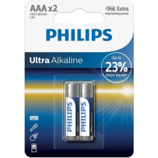 Philips LR03E2B/10 Ultra Alkaline 2x AAA baterie