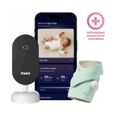 Owlet Dream Duo (3. gen.) chytrá ponožka Owlet Dream Sock & kamera Owlet Dream Sight zelená Owlet Dream Duo (3. gen.) chytrá ponožka Owlet Dream Sock & kamera Owlet Dream Sight zelená