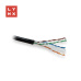 LYNX UTP kabel, Cat6, PE (Fca), celoměděný, venkovní, černý, box 305m