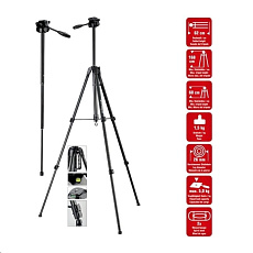 BAZAR - Braun stativ LW 168S (62-168cm, 1500 g, 3-směrná hlava, max.5kg, monopod) - POŠKOZENÝ OBAL BAZAR - Braun stativ LW 168S (62-168cm, 1500 g, 3-směrná hlava, max.5kg, monopod) - POŠKOZENÝ OBAL