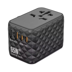 Crossio ChargeMe adaptér PD70W 2xUSB-C a 2xUSB-A GaN III QC4+