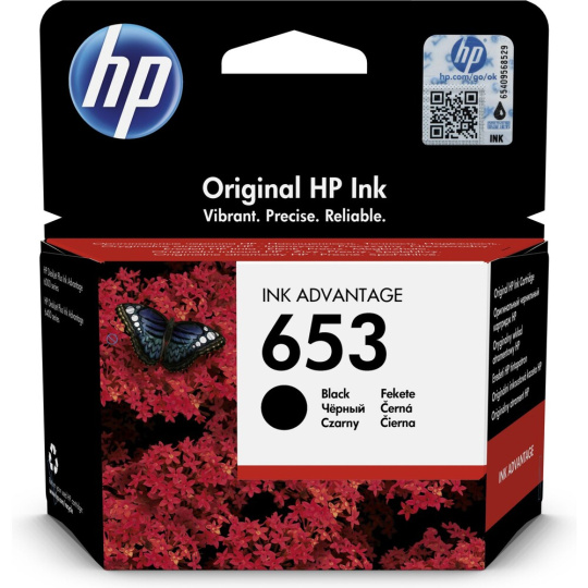 HP 3YM75AE č. 653 Černá originální