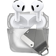 Aulumu A29 Geometric Case pouzdro AirPods 4 Translucent White