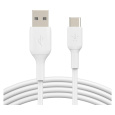 Belkin BOOST Charge USB-C/USB-A kabel, 3m, bílý