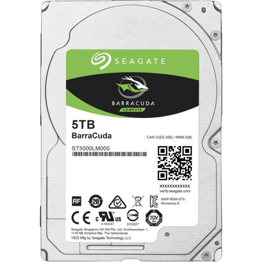 Seagate BarraCuda HDD 2,5" 5TB