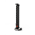 19" rozvodný panel ACAR 8x230V, vypínač, indikátor napětí, přepěťová ochrana, kabel 3m