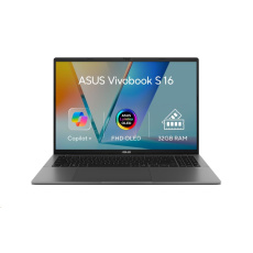 ASUS NTB Vivobook S 16 (M3607KA-OLED008W), AI 7 350, 16" 1920x1200, 32GB, 1TB SSD, Radeon, W11 Home, Matte Gray ASUS NTB Vivobook S 16 (M3607KA-OLED008W), AI 7 350, 16" 1920x1200, 32GB, 1TB SSD, Radeon, W11 Home, Matte Gray