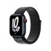 Apple Watch 41/40/38mm černý/sněhobílý Nike provlékací sportovní řemínek