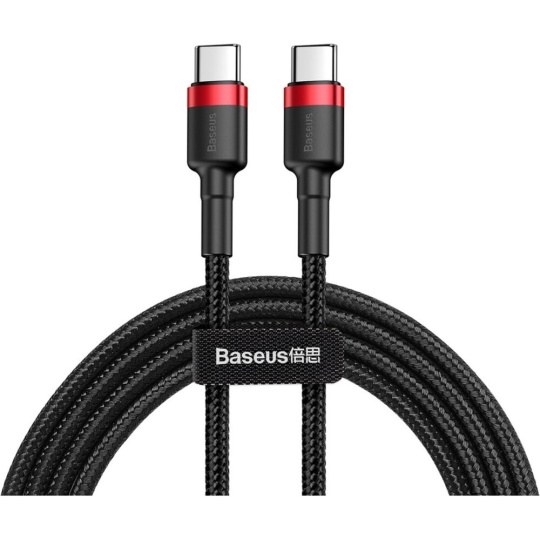 Baseus Cafule kabel USB-C PD 2.0 60W (20V/3A) 1m červený/černý