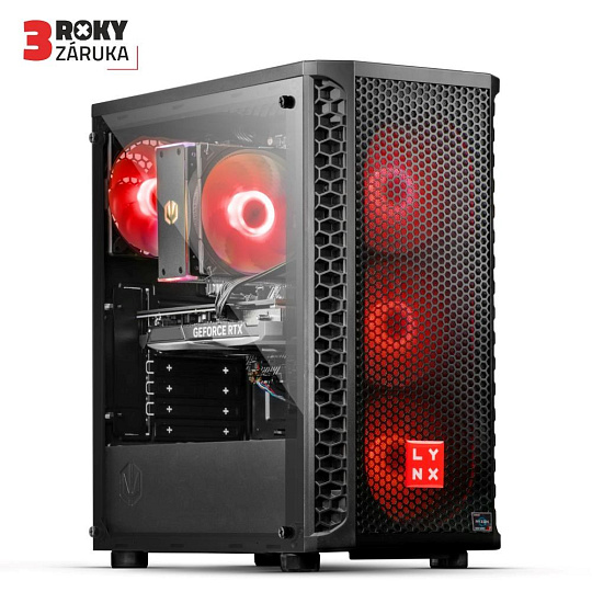 BAZAR - LYNX Challenger Ryzen 7 5700X 32GB 1T SSD NVMe RTX 4070 12G W11 Home - opravený