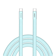 VERBATIM Kabel Sync & Charge SoftTouch USB-C, 100W, 120cm, modrá