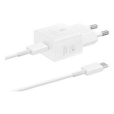 Samsung USB-C 25W GaN nabíječka (s kabelem) bílá
