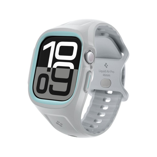 Spigen Liquid Air Pro kryt s řemínkem Apple Watch 10 (46mm) šedý