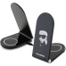 Karl Lagerfeld Ikonic NFT Aluminium MagSafe nabíječka 2v1 černá
