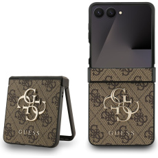 Guess PU 4G Metal Logo kryt Samsung Galaxy Z Flip 7 hnědý Guess PU 4G Metal Logo kryt Samsung Galaxy Z Flip 7 hnědý