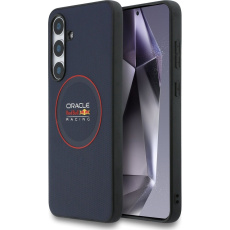 Red Bull PU Leather Red Ring MagSafe Zadní Kryt pro Samsung Galaxy S25 FE námořně modré