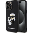 Karl Lagerfeld 3D Rubber Karl and Choupette kryt iPhone 13 Pro Max černý