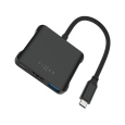 FIXED HUB Quadri hliníkový USB-C hub pro notebooky, 140W, PD 3.1, vesmírně černý