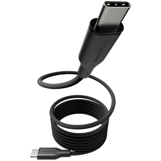 PanzerGlass® empower magnetický kabel (240 W) USB-C/USB-C, 1,5 m, černý