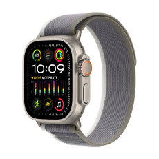 Apple Watch 49/45/44/42mm zeleno-šedý Trailový tah S/M