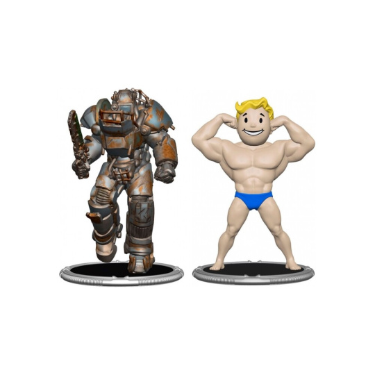 Set dvou figurek Syndicate Collectibles Fallout - Raider & Vault Boy (Strong) 7 cm (Set E)