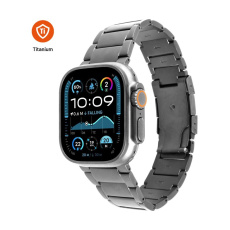 FIXED Titanium Strap titanový řemínek Apple Watch 44/45/46/49mm, přírodní titan