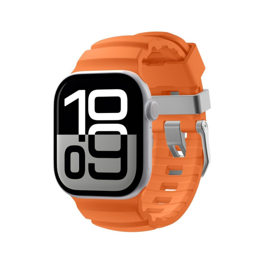 Spigen Silicone Band řemínek Apple Watch 49/46/45/44mm oranžový