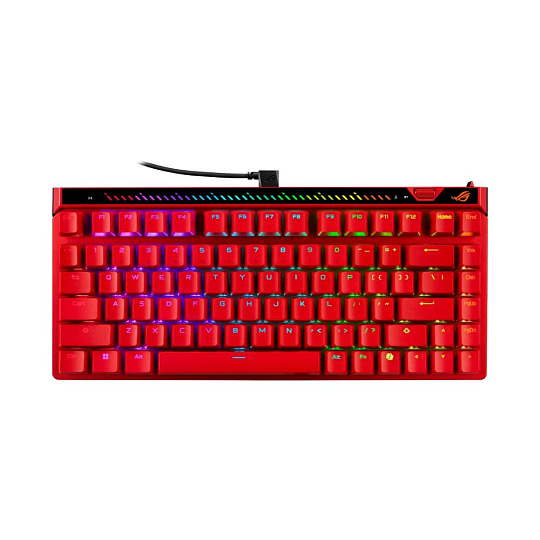 ASUS klávesnice ROG Falchion ACE 75 HE Lava Red, Mechanická, USB-C, US, červená