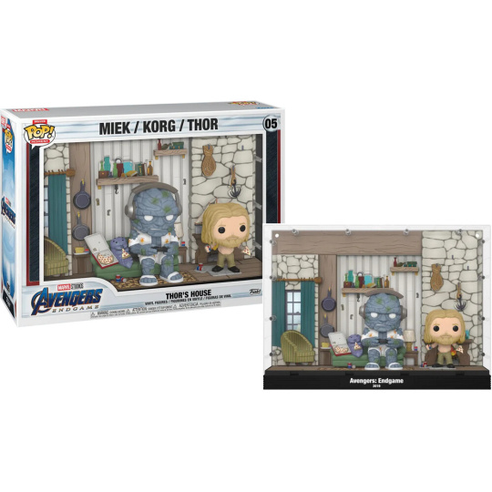 Funko POP! #05 Moments Deluxe: Endgame - Thor’s House (Miek, Korg, Thor)