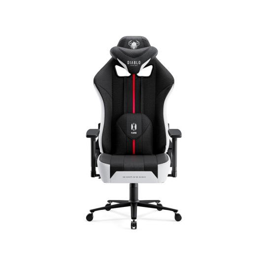 Diablo X-Player 2.0 Normal Size látková herní židle bílo-černá