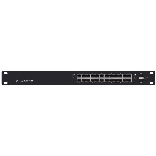 UBNT EdgeSwitch ES-24-250W [26Gbps, 250W, aktivní (802.3af/at) i pasivní (24V) PoE, 2xSFP, L2/L3]