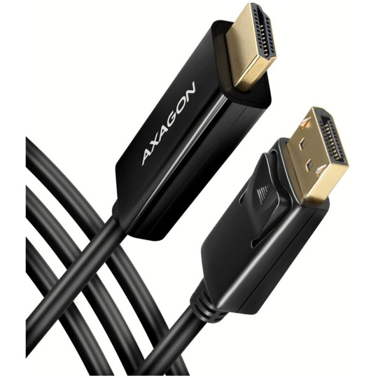 AXAGON DisplayPort - HDMI 1.4 kabel 1.8m černý