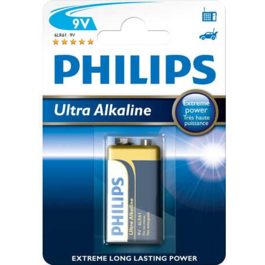 Philips 6LR61E1B/10 Ultra Alkaline baterie 9V