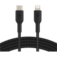 Belkin BOOST Charge Braided USB-C/Lightning odolný kabel, 1m, černý