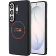 Oracle Red Bull Racing PU Leather Meshed Red Ring Magnetic kryt Samsung Galaxy S26 Ultra modrý