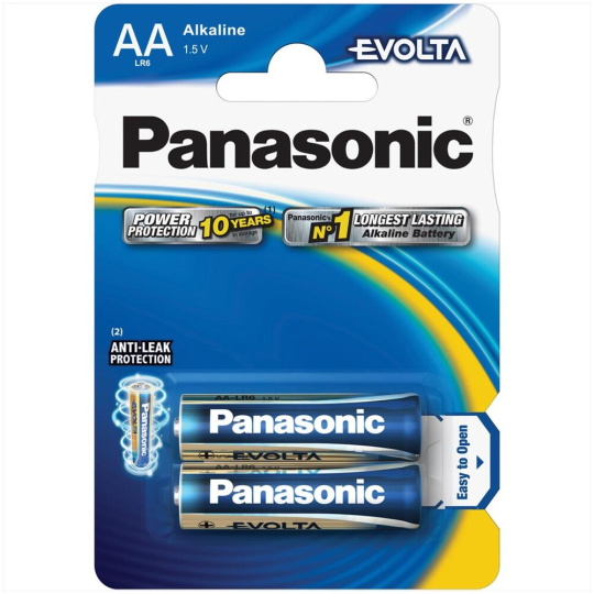 Panasonic EVOLTA Platinum AA alkalická baterie (2ks)