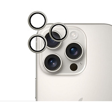 iWant ochrana čoček na kameru Apple iPhone 16 Pro/16 Pro Max přírodní titan