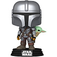 Funko POP! #818 Star Wars: Mandalorian - The Mandalorian with Grogu