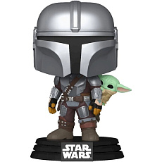 Funko POP! #818 Star Wars: Mandalorian - The Mandalorian with Grogu