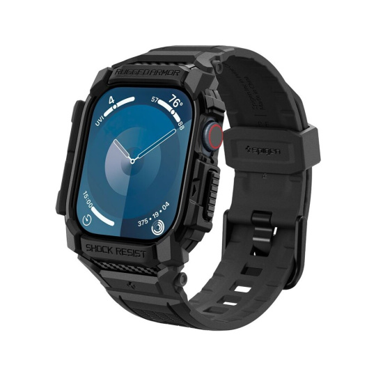 Spigen Rugged Armor Pro řemínek s pouzdrem Apple Watch 10 (46mm) matně černý