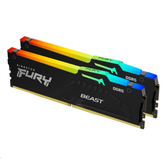 KINGSTON DIMM DDR5 16GB (Kit of 2) 6000MT/s CL36 FURY Beast RGB EXPO