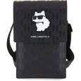 Karl Lagerfeld Saffiano Monogram Choupette NFT Wallet Bag pouzdro černé